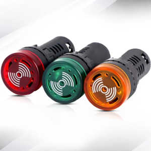 LAMP WITH BUZZER LB22-D24-R 24VDC / LB22-A230-R 230VAC